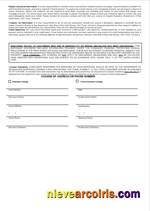 Tunisian ATB bank mortgage statement 3